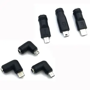 डीसी पावर जैक यूएसबी प्रकार सी USB-C मिनी के लिए सही और माइक्रो पावर कनेक्टर एडाप्टर चार्ज प्रशंसक फोन 5V छोटे वर्तमान वर्तमान