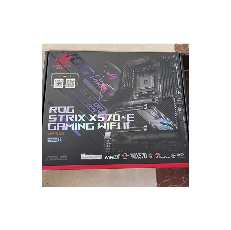 Новый ASUS ROG STRIX X570-E игровой II с Wi-Fi 6E AMD AM4 ATX материнская плата
