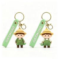 Porte-clés personnalisé en PVC 3D, figurine de conte de fées, prince et sorcière, avec sangle, pour cadeaux promotionnels