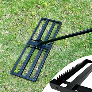 Outil de nivellement de pelouse robuste pour râteau de nivellement réglable de ferme de terrain de golf de jardin - Product Image 1