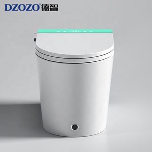 Thiết kế mới tự động tuôn ra kéo dài điện tử tự động CHẬU VỆ SINH điện U hình dạng sàn gắn gốm WC thông minh nhà vệ sinh thông minh - Product Image 5