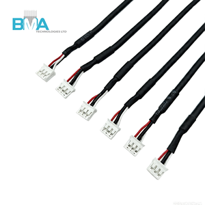 PH 2.0mm 3Pin Shielded Wire Harness UL2547 26AWG Female to Female 155mm Jumper Dengan Pelindung Spiral untuk Anti-Interferensi Sinyal - Product Image 1