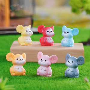 Miniature 3D in Resina Colorate Fai-da-Te, Tema <span class=keywords><strong>Animali</strong></span> e Amore, Dipinte a Mano, Personalizzabili, Decorazioni per Terrari, Giardini delle Fate, Giocattoli Micro - Product Image 2