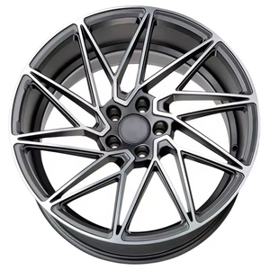 Jantes de voiture noires mates avec face usinée 17 18 19 <span class=keywords><strong>20</strong></span> 21 22 pouces 5x112 Monoblock Forgées pour Mercedes-Benz - Product Image 1