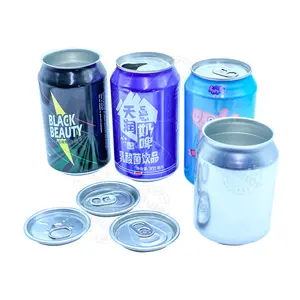 Lata de cerveja elegante personalizada de 12 onças, 16 onças, 330 ml, 355 ml, 250 ml e 500 ml, lata de refrigerante de alumínio a granel vazia com impressão personalizada para refrigerantes