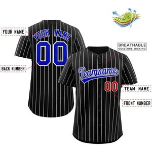 Camiseta de Béisbol Personalizada con Rayas y Botones, con Nombre del Equipo 00 Cosido, Unisex para Adultos, con Cuello de Béisbol y Tecnología de Absorción de Humedad - Product Image 2