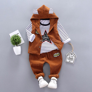 Vêtements pour bébé garçon, nouvelle collection automne, très demandés, ensemble 3 pièces, 1-4 ans - Product Image 2
