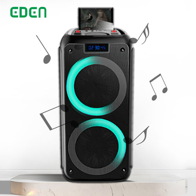Dual 8 Inch PA Professional Multimedia TWS Stereo Party Box Speaker Portable Outdoor Speaker Altavoces