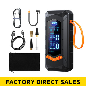 Xách tay thông minh không dây hiển thị kỹ thuật số xe máy bơm không khí đa chức năng dual-sử dụng lốp Inflator ABS Vật liệu 150PSI xe inflator - Product Image 5