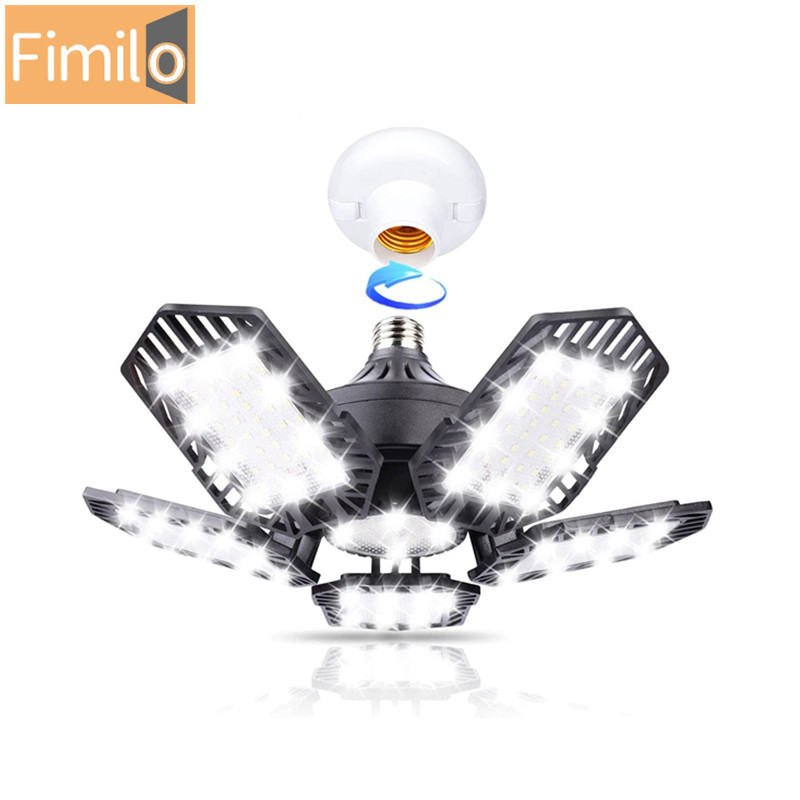 Светодиодное освещение для гаража Fimilo 150W с 5 + 1 деформируемыми панелями