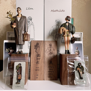 Este asesino no es demasiado frío decoraciones a mano <span class=keywords><strong>Leon</strong></span> & Mathilda juego <span class=keywords><strong>de</strong></span> estatuas TIDE play Killer Doll en stock - Product Image 4