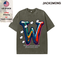 T-shirt Oversize Décontracté Y2K Imprimé Effet Peinture Déchirée Style Streetwear Rétro – Stock USA Vente en Gros