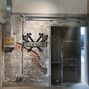 Letrero Decorativo de Metal con Nombre Vikingo, Decoración Personalizada, Adorno Vikingo de Hierro Pesado con Tu Nombre, Regalo Histórico Nórdico - Product Image 5