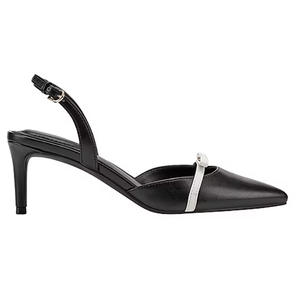 New Women's Fashion Elegant Heeled <b>Sandals</b> Pointed <b>Toe</b> <b>Closed</b> <b>Toe</b> Back Strap PU Upper with Bow for Causal Office - Product Image 5