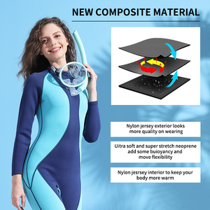Muta da Immersione Standard 3mm per Acque Profonde, Pelle Liscia per Surf, Pesca Subacquea e Immersioni Subacquee per Donne - Product Image 5