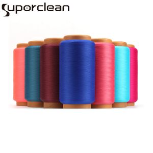 Hilo de Spandex/Poliéster Hilado en Colores Personalizados, Alta Resistencia, Anti-Pilling, Anti-Bacterias, para Tejido de Punto y Telar, Patrón Teñido, Súper Limpio - Product Image 5