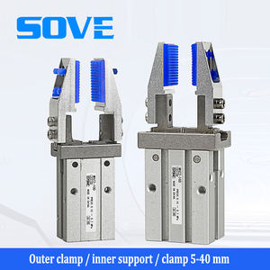 Pince pneumatique MHZ2 cylindre à doigts pince parallèle pince de fixation mandrin 10/16/20/25D support renfort intérieur élargi - Product Image 6