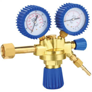 Régulateur de pression d'oxygène européen tout en cuivre de style italien, manomètre pour acétylène et dioxyde de carbone, vanne de réduction de pression de style italien - Product Image 1