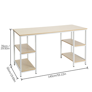 <span class=keywords><strong>Bureau</strong></span> de maison <span class=keywords><strong>avec</strong></span> étagères de rangement - Product Image 5