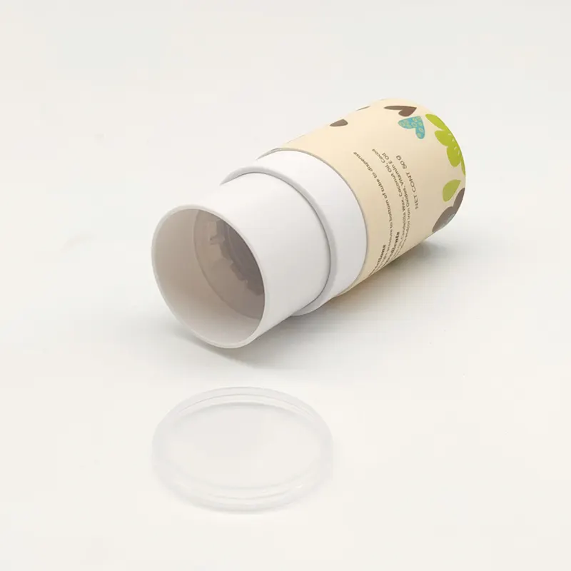 Wholesale Biodegradable Eco Friendly Empty Round Cardboard Roll on Cosmetic Package Twist Up Paper Tube Lipstick