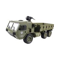 FY004A 1/16 2.4G 6WD télécommande proportionnelle RC jouets camion armée militaire brossé voiture RTR en option 0.3mp Wifi FPV caméra