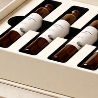 Boîte rigide magnétique blanche personnalisée pour flacons de peptides, avec logo UV sélectif et finition éponge