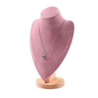 Support de présentation de bijoux en velours rose et violet, accessoire de photographie de luxe pour colliers, bagues, bijoux et pierres précieuses pour vitrine