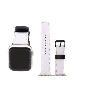 Bracelet de montre personnalisé en cuir Pu blanc de sublimation d'impression de transfert de chaleur pour <span class=keywords><strong>Apple</strong></span> <span class=keywords><strong>Watch</strong></span> 38 <span class=keywords><strong>40</strong></span> 41 42 44 45 <span class=keywords><strong>Mm</strong></span> I <span class=keywords><strong>Watch</strong></span> Series 9 <span class=keywords><strong>8</strong></span> 7 - Product Image 4