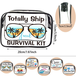 Bolsa de Almacenamiento de Cosméticos para Viaje y Playa 2025, Venta al por Mayor, Cierre de Cremallera, Bolsa de Maquillaje Transparente de PVC con Logotipo - Product Image 2