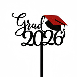 ท็อปเปอร์เค้กอะคริลิค รูปน้ำผึ้งและรสหวาน สำหรับตกแต่งเค้กงานรับปริญญา รุ่นปี 2026 - Product Image 3