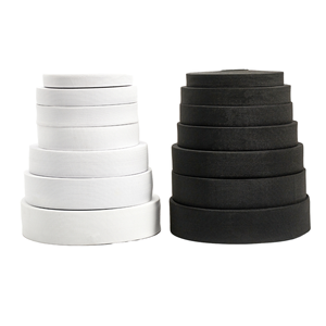 20mm 25mm Noir Blanc Couleurs Textiles de Maison Polyester Bande Élastique Haute Élasticité Vêtement <span class=keywords><strong>Plat</strong></span> Tricoté Bandes Élastiques pour la Couture - Product Image 1