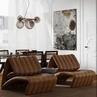 Fauteuil de salon moderne et paresseux pour petit appartement Salon Fauteuil design simple