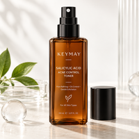 Tonique facial à l'acide salicylique, contrôle de l'acné, affinement des pores, exfoliant liquide, formule personnalisée, marque privée, fabrication OEM ODM