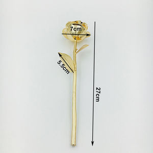 Valentines Day Gift <strong>Dipped</strong> Gold Color Plated Flower Rose With Gift Box for Girl Friend - Product Image 4