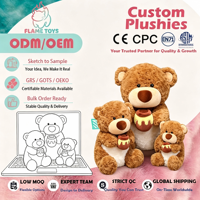 Boneka Beruang Teddy dan Domba Super Lembut dengan Isian Kapas PP Tinggi 31cm-50cm Hadiah untuk Anak-Anak