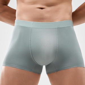 Shorts de nuit pour <span class=keywords><strong>homme</strong></span> YIHONG Ff4404 en <span class=keywords><strong>coton</strong></span> modal doux sans couture, sous-vêtements, caleçons, taille plus, caleçons pour <span class=keywords><strong>homme</strong></span> - Product Image 4