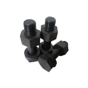 DONG LIU Alta Qualidade HEX BOLT SAE J429 GRAU 2/ 5 /8 Preto Simples OEM AÇO Perno Hexagonal Hillos