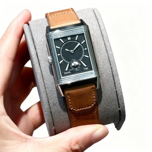 Montre mécanique réversible carrée rétro pour homme, boîtier en acier inoxydable, verre saphir, montre de business - Product Image 4