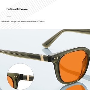 Monture de lunettes TR90 pour hommes, mode, 100% anti-lumière bleue, lunettes OEM en gros, monture intégrale haut de gamme unisexe, anti-lumière bleue - Product Image 3