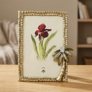 Home Decoration PLAM TREE Style Metal Photo <b>Frame</b> 4x6 Inches - Product Image 2