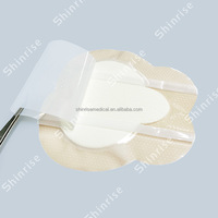 Pansement en mousse de silicone imperméable Shinrise personnalisé avec bordure adhésive en silicone, durée de conservation de 3 ans