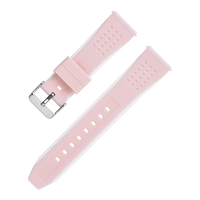 Bracelet de montre connectée en silicone 22 mm, réglable, confortable, respirant, avec aérations en échelle, style ISO