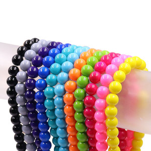 <span class=keywords><strong>Perles</strong></span> <span class=keywords><strong>de</strong></span> verre en vrac 10 mm, couleurs mélangées, brillantes, taille uniforme, <span class=keywords><strong>perles</strong></span> lâches pour loisirs créatifs, décoration intérieure, accessoires <span class=keywords><strong>de</strong></span> bracelet - Product Image 1