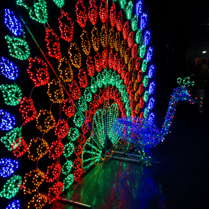 Fabricant chinois d'éclairage LED extérieur pour Noël en forme de paon, éclairage de décoration pour festivals commerciaux, vente en gros - Product Image 6