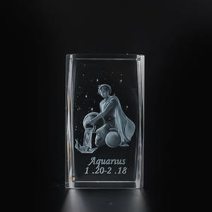 Honor Of Crysal <span class=keywords><strong>K9</strong></span> บล็อก 3d ล้างสิบสองกลุ่มดาวเลเซอร์คริสตัล Cube ตกแต่งบ้าน - Product Image 1