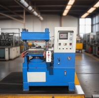 Machine de vulcanisation de caoutchouc de silicone automatique rentable de 100 tonnes presse de vulcanisation de plaque à tête unique de laboratoire