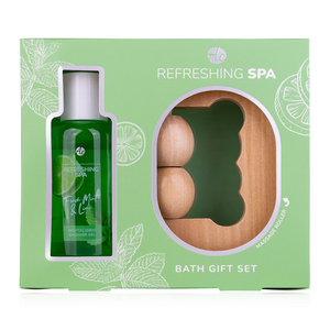 Coffret cadeau de soin de la peau hydratant à la menthe fraîche, au citron vert, aux agrumes et à l'orange, gel à base de plantes OEM, relaxation apaisante, boîte cadeau décorative - Product Image 5