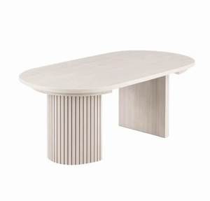 <span class=keywords><strong>Tavolo</strong></span> da Pranzo Allungabile in Rovere <span class=keywords><strong>Chiaro</strong></span> con Struttura in MDF Impiallacciato, L(114-165-216-267)*L114*H76cm, Mobile Elegante Personalizzabile per la Casa - Product Image 5