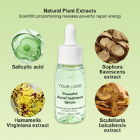 Puissant sérum d'huile d'arbre à thé d'acide salicylique 2% pour le traitement de l'acné réduction rapide des imperfections acné sévère visage liquide revitalisant