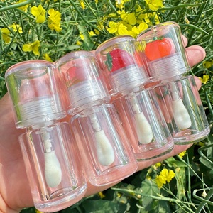 4 ml Bouteilles d'huile Essension Tubes vides de brillant à lèvres aux fruits Grand pinceau Huile à lèvres Conteneurs de baume à lèvres Marque privée - Product Image 2